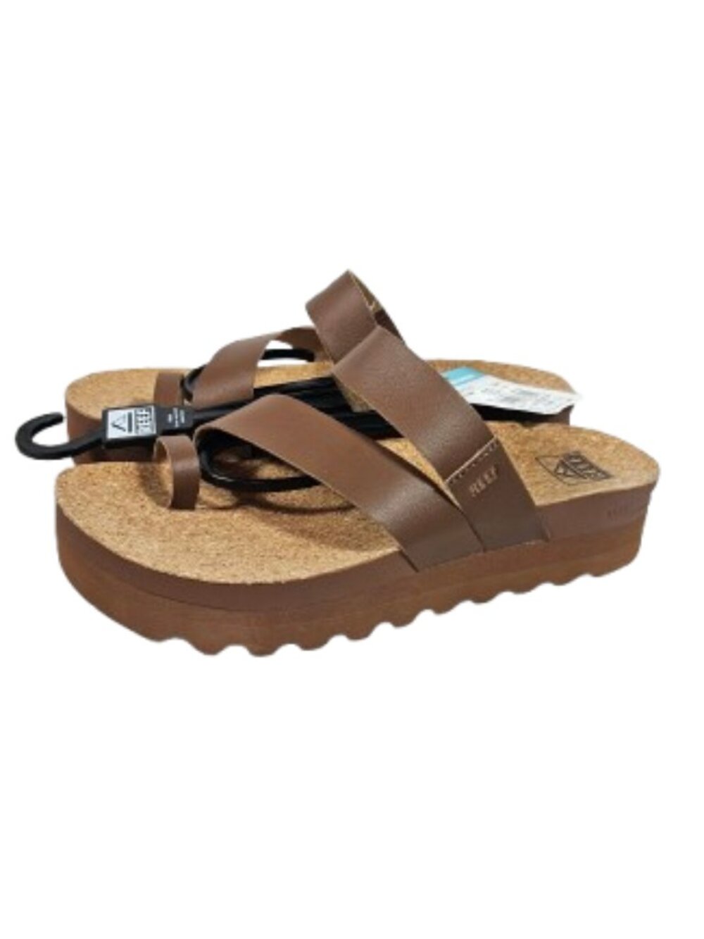 Reef Vista Hi Layla Chocolate Brown Sandals Women's Size 10 Cushion Comfort